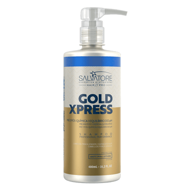 SALVATORE - Gold Xpress Hair Pro, Shampoo 480ml